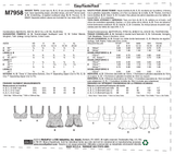 M7958 Hauts pour Jeune Femme (grandeur : TP-P-M-G-TG)