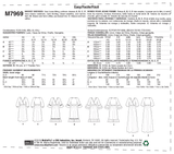 M7969 Misses' Dresses (size: XS-S-M)