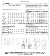 M7970 Misses' Dresses (size: 6-8-10-12-14)