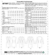 M7997 Misses' Dresses (size: 6-8-10-12-14)