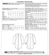 M8023 Misses' Dresses (size: 6-8-10-12-14)