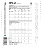 M8035 #BrynnMcCalls - Misses' Dresses (size: L-XL)