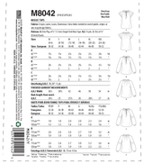 M8042 #MiaMcCalls - Misses' Tops (size: XS-S-M)