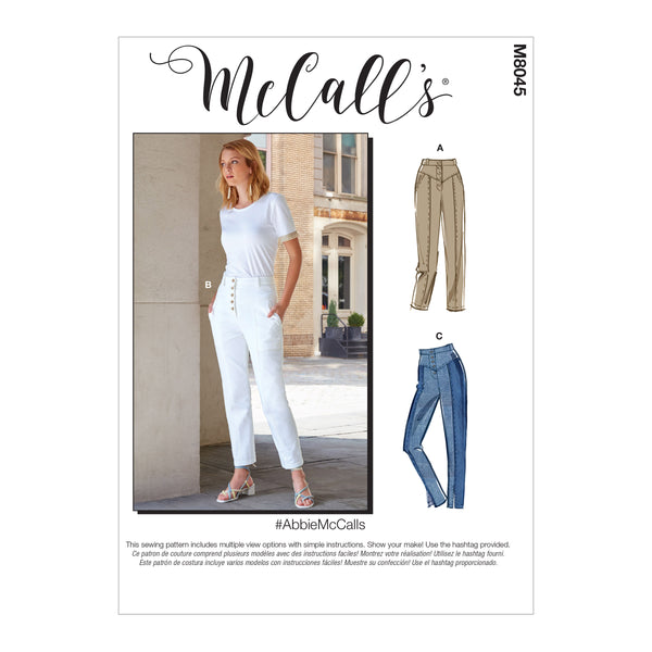 M8045 #AbbieMcCalls - Pantalons pour Jeune Femme (grandeur : 6-8-10-12-14)