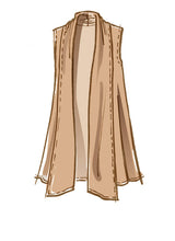 M8052 #JanisMcCalls - Misses' Shawl Collar Cardigans  (size: L-XL-XXL)