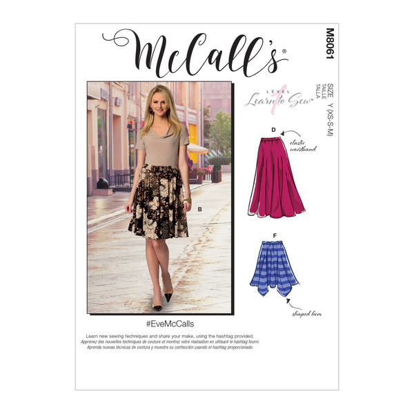 M8061 #EveMcCalls - Misses' Flared Skirts (size: L-XL-XXL)