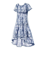 M8062 #IslaMcCalls - Misses' Straight, Handkerchief, or High-Low Hem Dresses (size: XS-S-M)