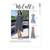 M8062 #IslaMcCalls - Misses' Straight, Handkerchief, or High-Low Hem Dresses (size: L-XL-XXL)