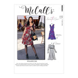 M8064 #NoraMcCalls - Misses' Knit Dresses with V, Crew or Scoop Necklines (size: L-XL-XXL)