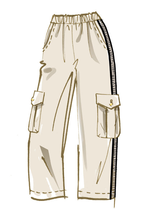 M8099 #LinaMcCalls - Short et pantalon pour Jeune Femme (grandeur : P-M-G-TG)