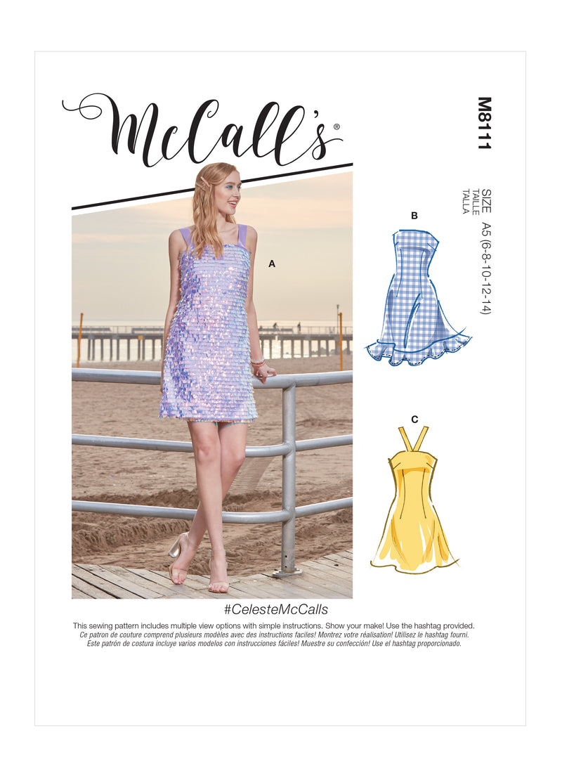 M8111 #CelesteMcCalls - Misses' Dresses (size: 16-18-20-22-24)