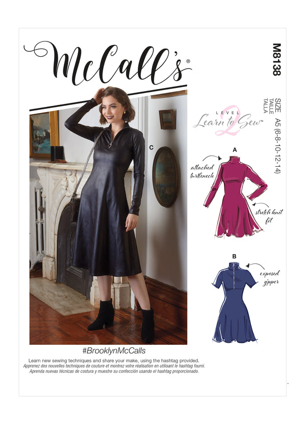 M8138 #BrooklynMcCalls - Robes pour femme (Size: 6-8-10-12-14)