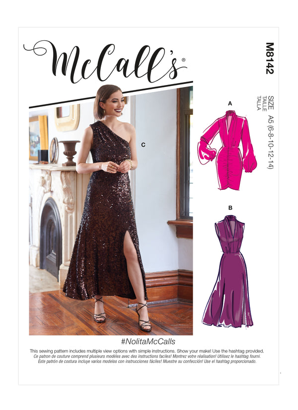 M8142 #NolitaMcCalls - Robes pour jeune femme (Size: 16-18-20-22-24)
