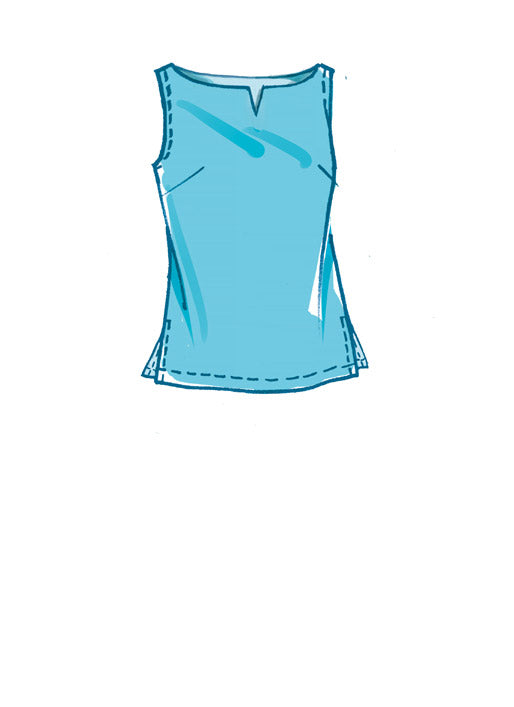 M8159 #CherylMcCalls - Chemises avec fente sur le côté, haut, jupes et pantalons pour femme (Size: 26W-28W-30W-32W)