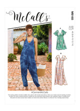 M8165 #CarmenMcCalls - Misses' Very Loose-fitting V-neck Dresses & Jumpsuit (Size: 6-8-10-12-14)