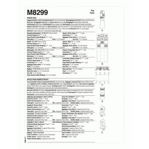 M8299 Nursery Items