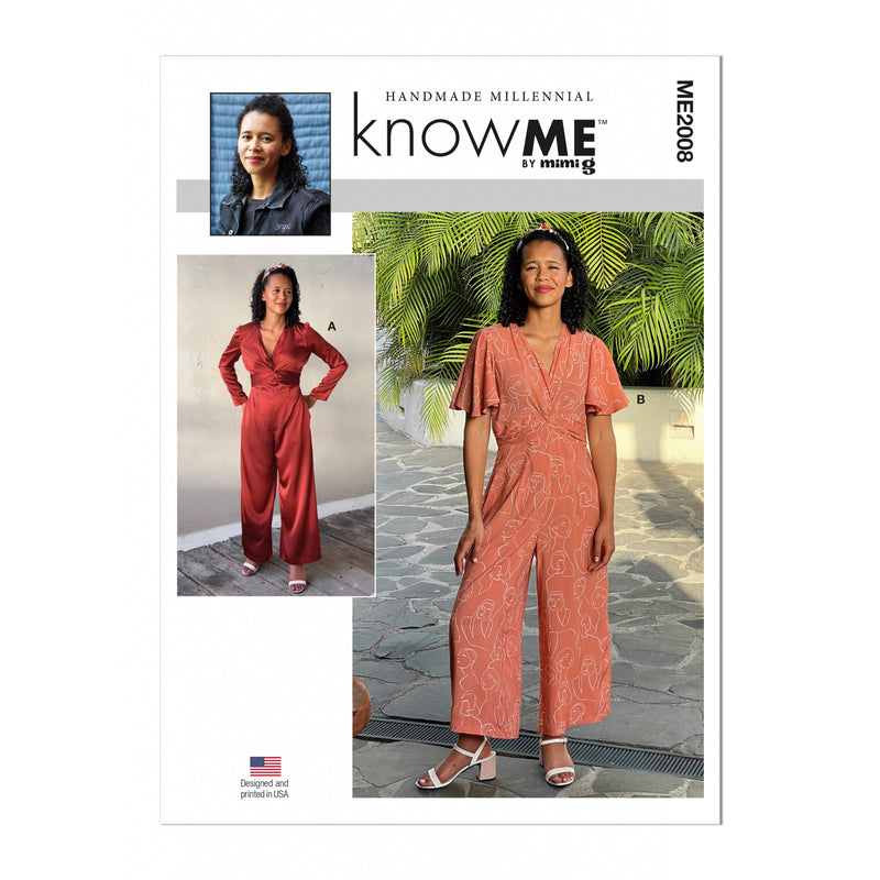 ME2008 Misses' and Women's Jumpsuit by Handmade Millennial (10-12-14-16-18)
