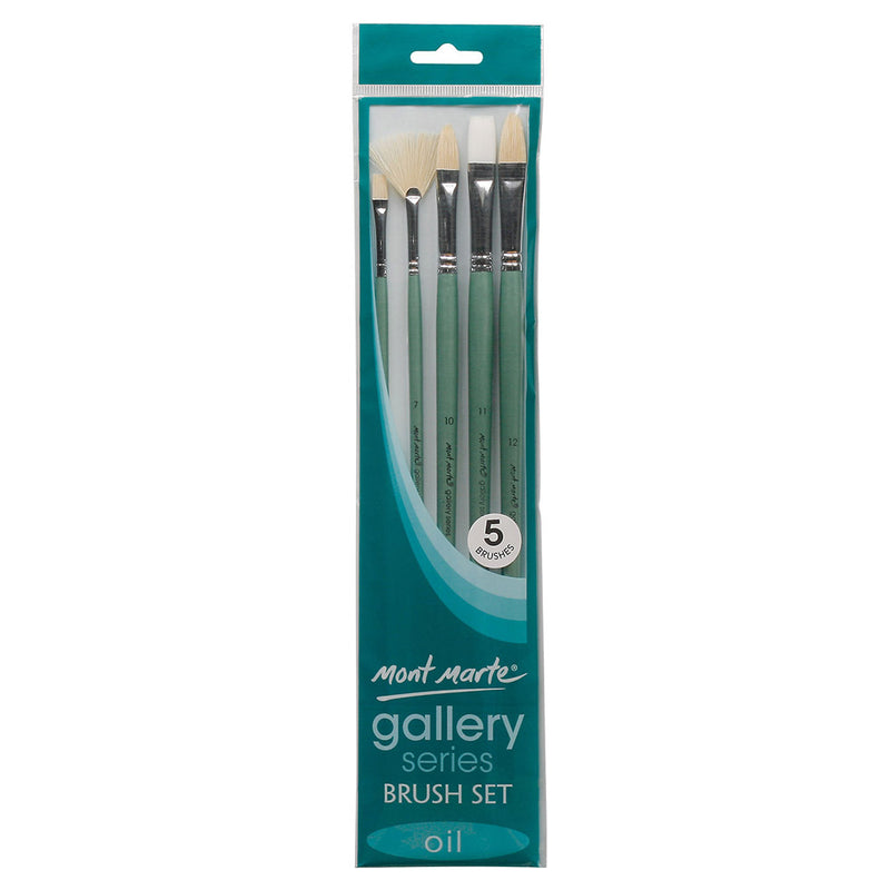 MONT MARTE Gallery Series Brush Set Oils - 5pcs