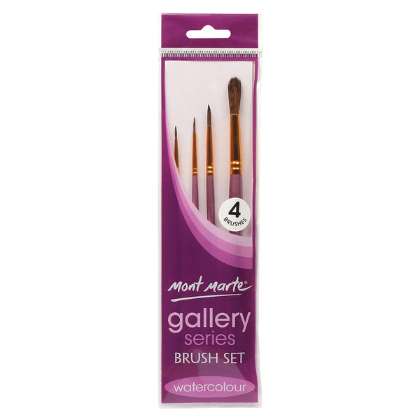 MONT MARTE Gallery Series Brush Set Watercolour - 4pcs