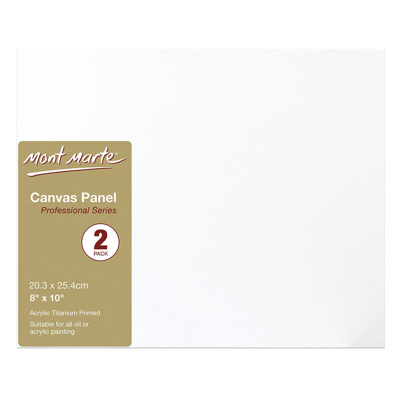 MONT MARTE Canvas Panels 8" x 10" (20.3 x 25.4cm) - 2pcs