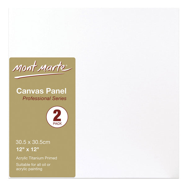 MONT MARTE Canvas Panels 12" x 12" (30.5 x 30.5cm) - 2pcs
