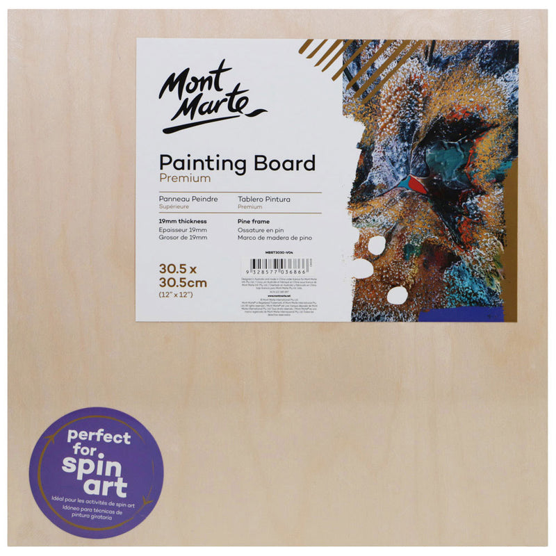 MONT MARTE Premium Painting Board 12" x 12" (30.5 x 30.5cm)