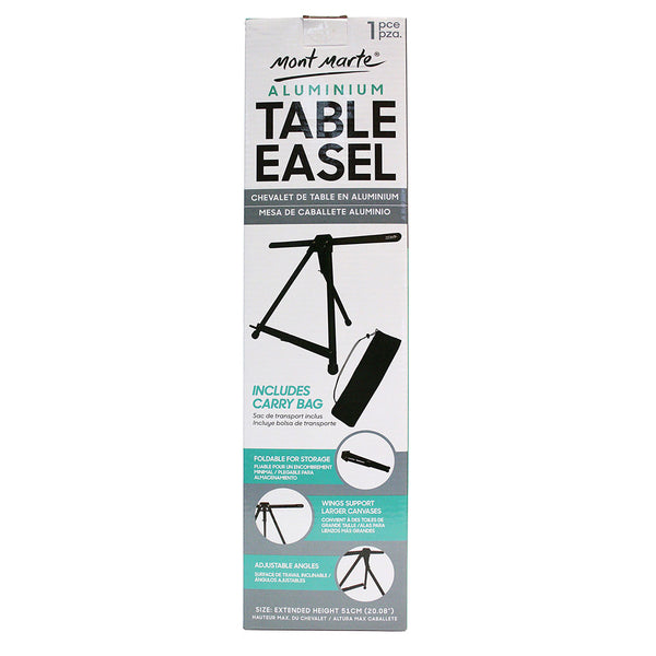 MONT MARTE Aluminium Table Top Easel - max height 20" (51cm)