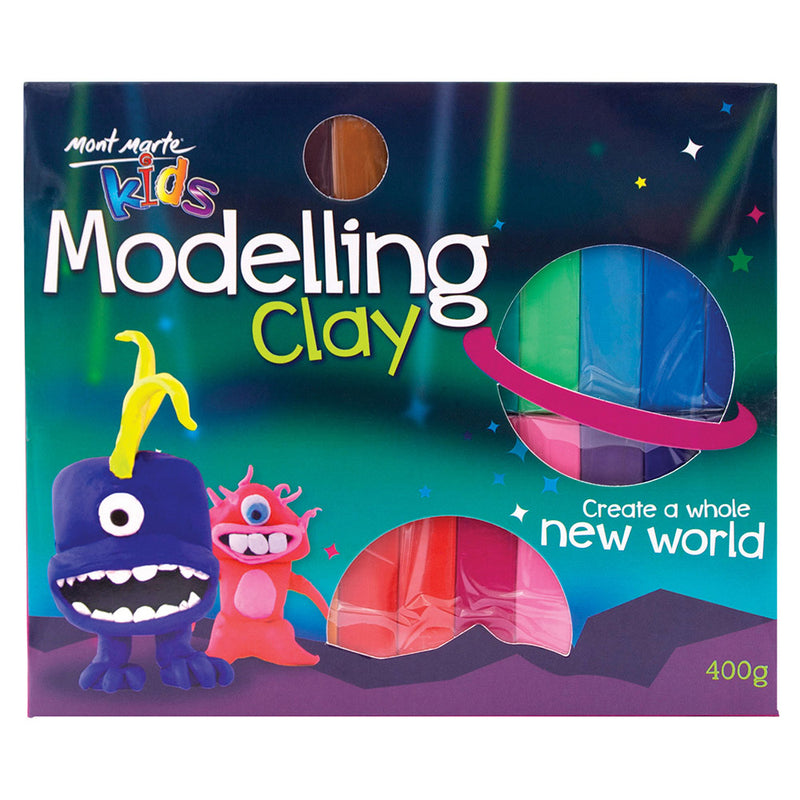 MONT MARTE Kids Modelling Clay - Bright Colours - 24pcs