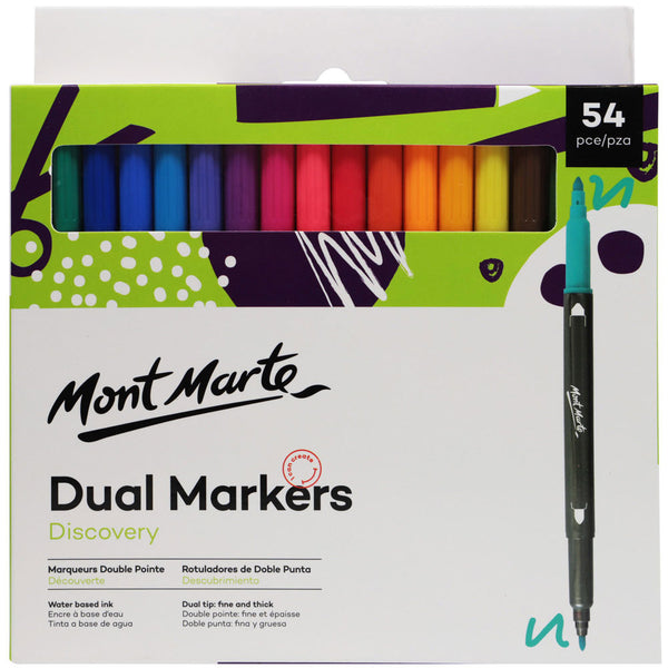 MONT MARTE Dual Tip Markers - 54pcs