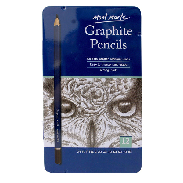 MONT MARTE Graphite Pencils - 12pcs