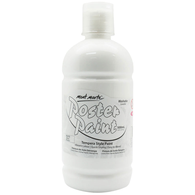 MONT MARTE Poster Paint - 500ml - Titanium White