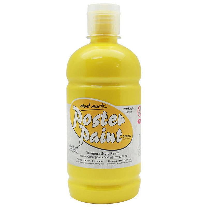 MONT MARTE Poster Paint - 500ml - Lemon Yellow