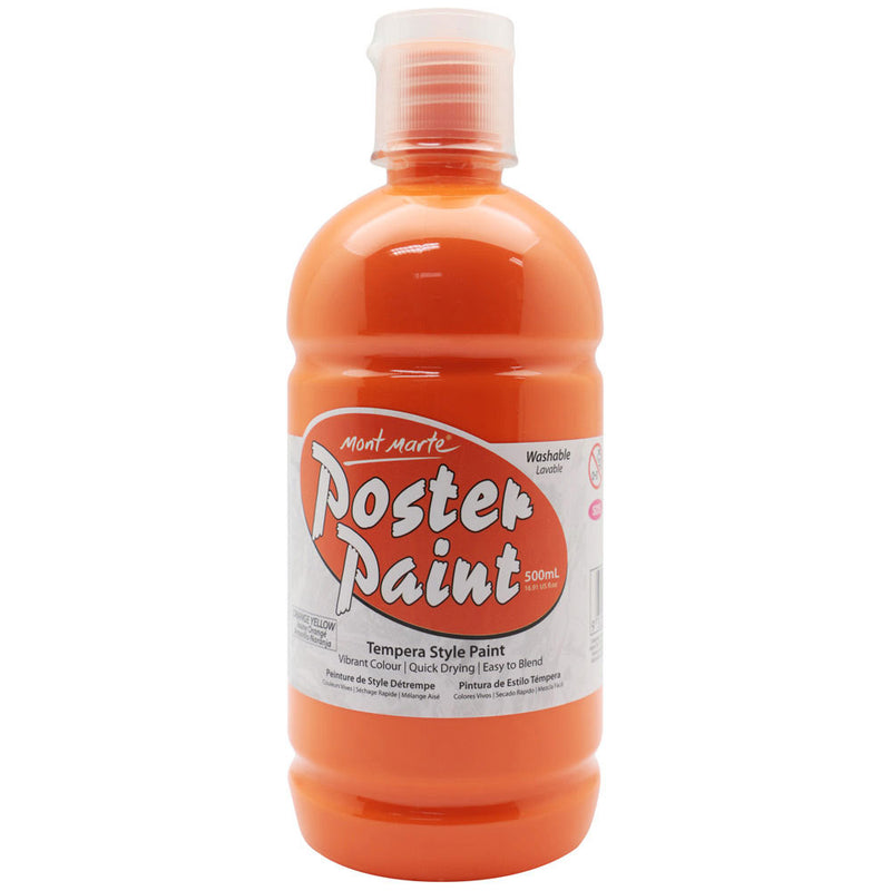 MONT MARTE Poster Paint - 500ml - Yellow Orange