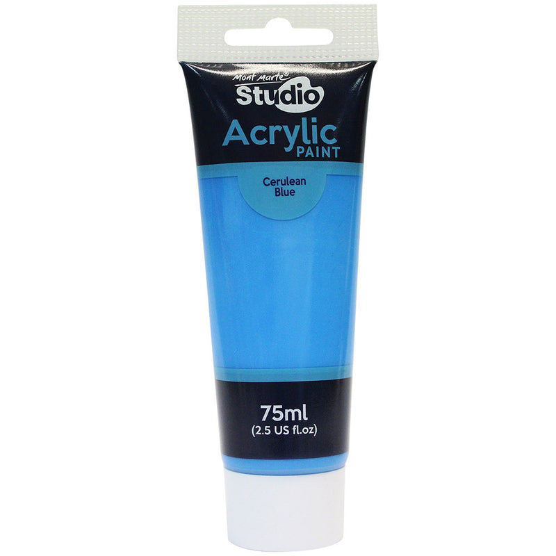 MONT MARTE Studio Acrylic Paint - 75ml - Cerulean Blue