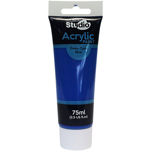 MONT MARTE Studio Acrylic Paint - 75ml - Deep Cyan Blue