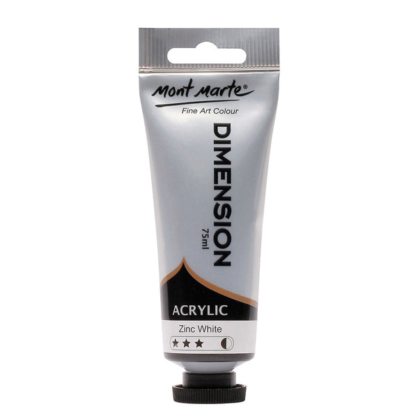 MONT MARTE Peinture à l'acrylique Dimension - 75ml - Blanc zinc