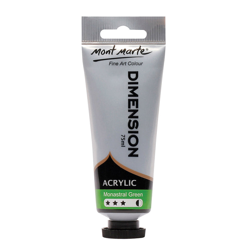 MONT MARTE Dimension Acrylic Paint - 75ml - Monastral Green