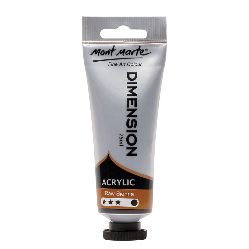 MONT MARTE Dimension Acrylic Paint - 75ml - Raw Sienna