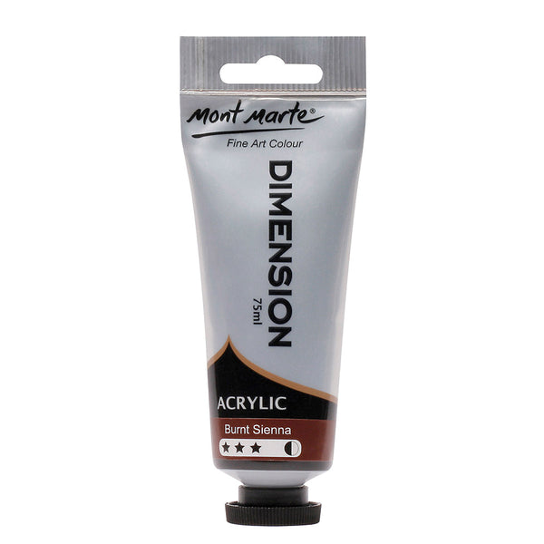 MONT MARTE Peinture à l'acrylique Dimension - 75ml - Sienne brûlée