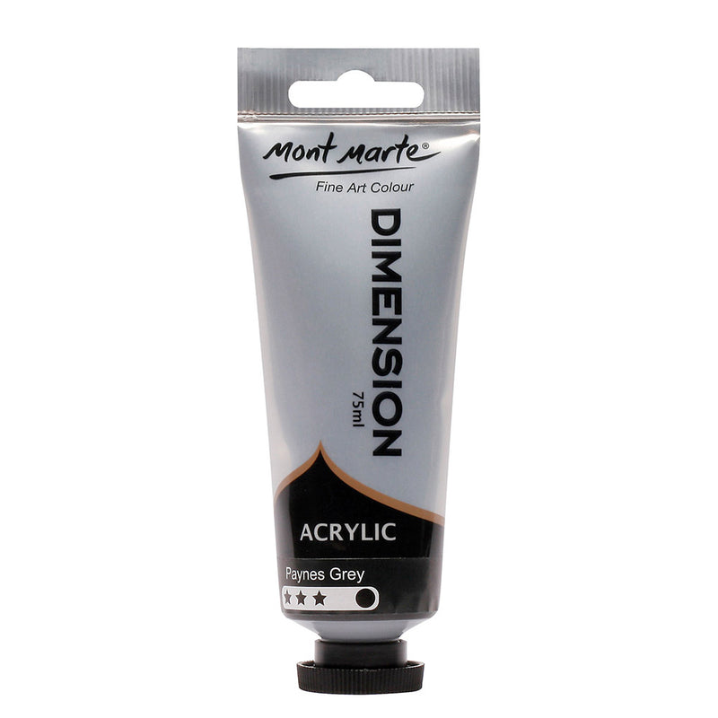 MONT MARTE Dimension Acrylic Paint - 75ml - Paynes Grey