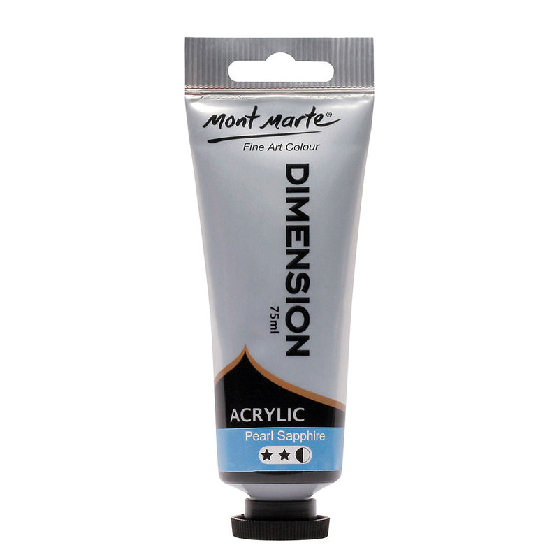 MONT MARTE Dimension Acrylic Paint - 75ml - Pearl Sapphire