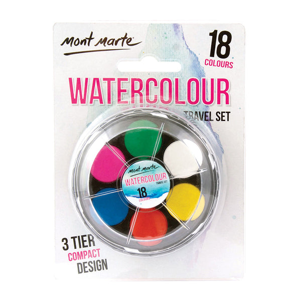 MONT MARTE Watercolour Travel Set - 18pcs