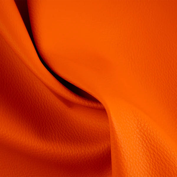 9 x 9 inch Home Decor Fabric - Utility - Premium Leather Look - Orange