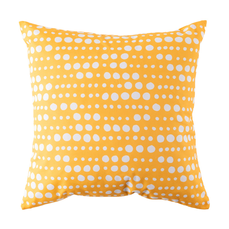 Indoor/Outdoor cushion - 18 x 18'' - Geo - Yellow
