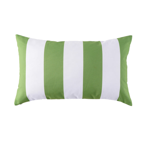 Indoor/Outdoor cushion - 12 x 20'' - Stripes - Green