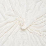 Novelty White Knit - Embossed - White