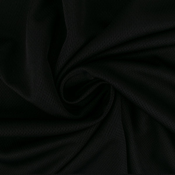 Novelty Black Knit - Rice mesh - Deep Black