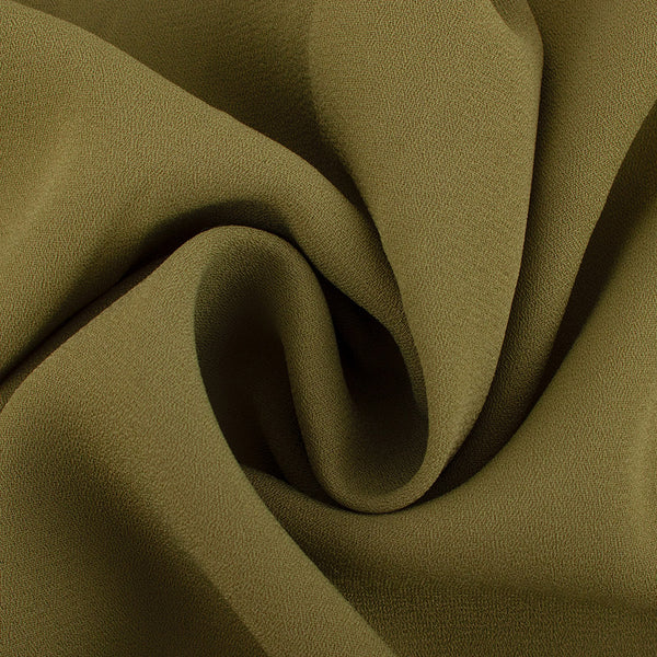 Tissu de polyester uni Fantaisie - Olive