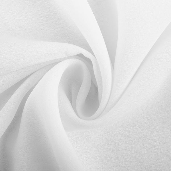 Tissu de polyester uni Fantaisie - Blanc cassé