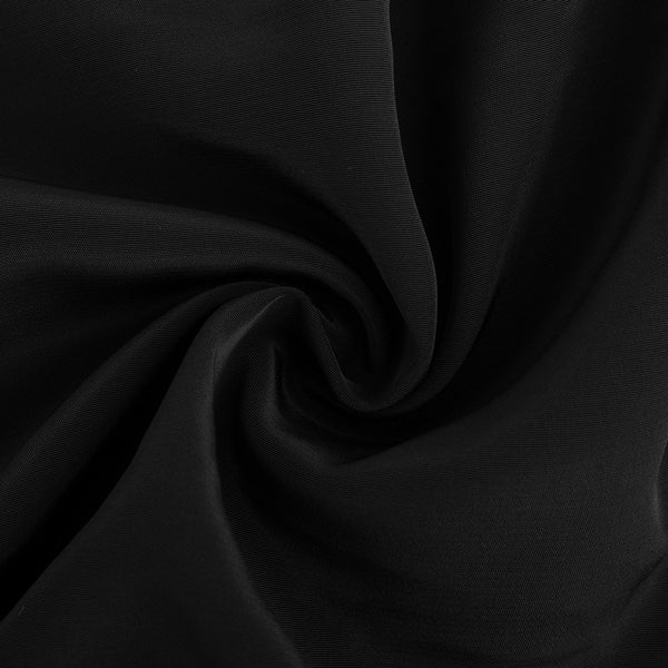 Tissu de polyester uni Fantaisie - Noir